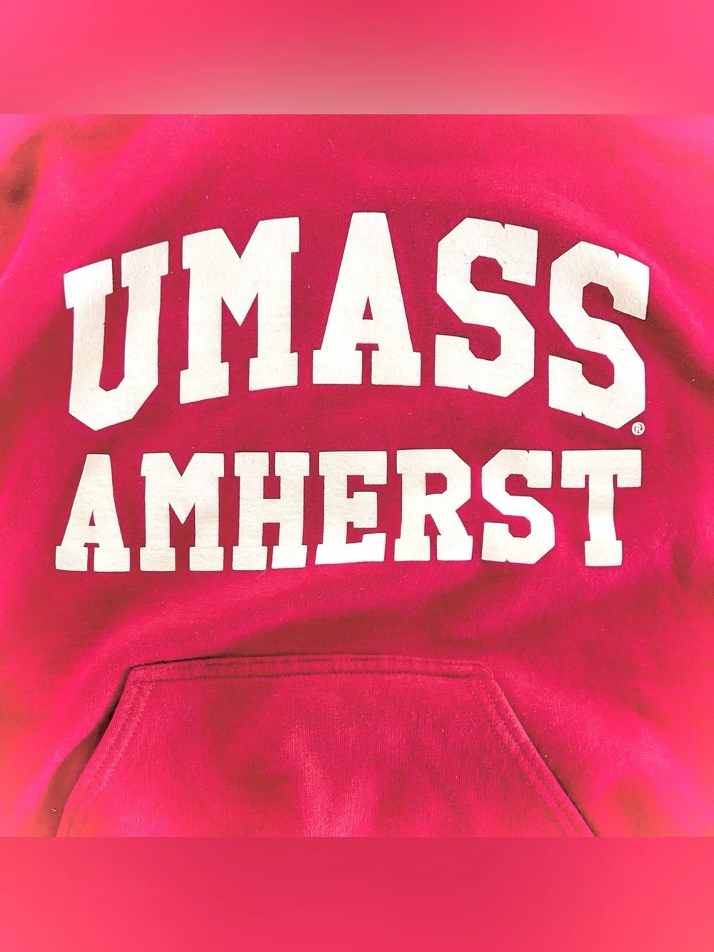 UMass Amherst Hoodie Size M University of Massachusetts College Sweatshirt - Picture 2 of 4